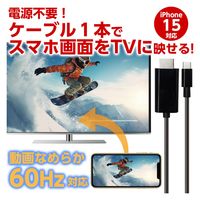 エアージェイ ミラーリングケーブルHDMI to Type-C 60Hz 2m AHD-C2M 1本