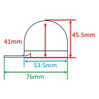 パーマンコーポレーション ゆるみチェックナットキャップクロームメッキ新ISO33mm大型車用10ヶ入 1216130000 1個（直送品）