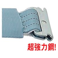 パーマンコーポレーション ベルト荷締機ラッシングベルトJIS巾50 固定1m 巻取3m Eクリップ ワイド 6479426000 1個（直送品）