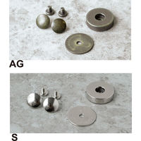 日本紐釦貿易 ネジ式マグネットボタン 5mmxφ19mm M75-S-1P 1組