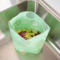 ごみっこポイ 自立型 水切りゴミ袋 スタンドタイプ E グリーン 30枚入 1セット（1袋×5）ネクスタ