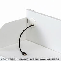 サンワサプライ 作業台 幅1500×奥行770×高さ1700mm グレー×ホワイト RAC-WDKT15077W 1台（直送品）