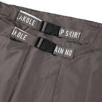 【LAKOLE/ラコレ】 レイン巻きスカート チャコール