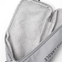 【LAKOLE/ラコレ】 カラビナ付き折り畳み傘ケース グレー