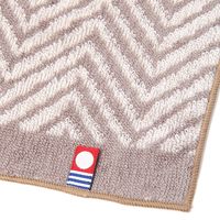 【LAKOLE/ラコレ】 今治産ハンドタオル（ヘリンボーン） ピンクベージュ