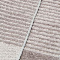 【LAKOLE/ラコレ】 今治産ハンドタオル（ストライプ） ピンクベージュ 1セット（1枚×2）