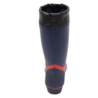 コーコス信岡 紳士カバー付きカラーブーツ L レッド×ネイビー HB-788 1足（直送品）