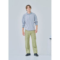 BEAMS DESIGN  長袖ハーフジップポロシャツ ブラック L  B7915-60　1着（直送品）