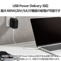 タイプCケーブル (USB-C to C) PD対応 100W 2m 白 MPA-CC5P20WH エレコム 1本
