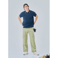 BEAMS DESIGN  半袖ハーフジップポロシャツ ブラック S  B7915-61　1着（直送品）