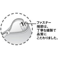 アスクル　不織布手提げ袋　ブルー　ファスナー付き大　幅440ｍｍ（開口部590ｍｍ）×高さ400ｍｍ×マチ幅155ｍｍ　1袋（5枚入） オリジナル（わけあり品）
