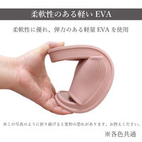 ストロング 防水 かかとぽっこりEVAサンダル L ブラック 1足 10-7-120（直送品）