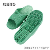 ストロング 防水 シャワーサンダル 紳士M グリーン 10-7-004 1セット(1足×5)