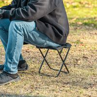 武田コーポレーション 折りたたみコンパクトレジャーチェア CLC01-BK 1箱(12個入)（直送品）