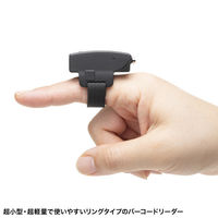 サンワサプライ  Bluetooth2次元バーコードリーダー（リングタイプ） BCR-BT2D5BK（直送品）