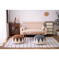 東谷 ROOM ESSENCE ラウンドスツール ブラウン FAB-001BR 1台（直送品）