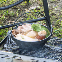 武田コーポレーション 一人用いろり鍋 15cm IRO23-15BK 1セット(1個×4)