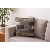 東谷 ROOM ESSENCE クッション 幅450×奥行450×高さ160mm グレー FAB-102GY 1個（直送品）