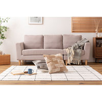 東谷 ROOM ESSENCE クッション 幅450×奥行450×高さ160mm ベージュ FAB-102BE 1個（直送品）