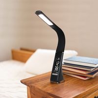 ゼピール LEDスタンドライト（デジタル表示付）ブラック DLS-H2008-BK 1台