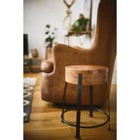 東谷 ROOM ESSENCE ジェラルド ウッドスツール ブラウン JW-107 1台（直送品）