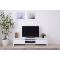 東谷 ROOM ESSENCE ローボード 幅1500×奥行400×高さ300mm ホワイト LE-455WH 1台（直送品）