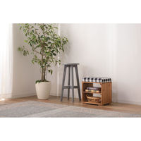 東谷 ROOM ESSENCE ラックスツール 幅340×奥行295×高さ390mm ブラウン LFS-170B 1台（直送品）