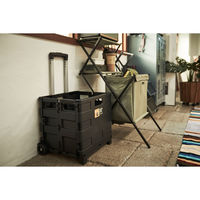 東谷 フォールディングキャリーワゴン LFS-35BK 1台（直送品）