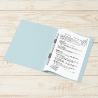 プラス 紙製ファイル フラットファイル 年組氏名 B5 タテ ロイヤルブルー 79521 1箱(1袋(10冊入)×10)