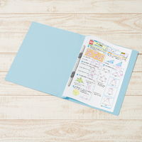 プラス PP製 フラットファイル 年組氏名 A4 タテ ロイヤルブルー 79491 1箱(1袋(10冊入)×10)