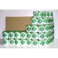 林製紙 (2792)幸せの四葉のクローバーを探そう!1ロール個包装トイレットペーパー 321446 1個