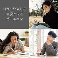 ぺんてる 油性ボールペン FLOATUNE フローチューン 0.4mm 赤インキ BZN204-B 1セット（1本×10）