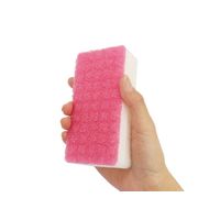 キッチンスポンジ まんてんスポンジ キズつけにくいソフトタイプ 新開発凸凹加工 抗菌 日本製 1個 オーエ