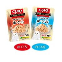 いなば CIAO チャオ こだわりフレーク まぐろ・かつおバラエティ 国産（30g×8袋）3箱 キャットフード 猫用 パウチ