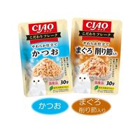いなば CIAO チャオ こだわりフレーク かつお・削り節バラエティ 国産（30g×8袋）3箱 キャットフード 猫用 パウチ
