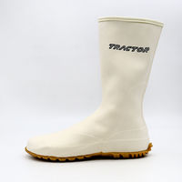 マルカツ トラクターシューズ 先丸 涼白 大(25.0cm~25.5cm) TRW-88 1足（直送品）