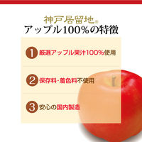富永貿易 神戸居留地 アップル100% 185g 1箱（30缶入）【りんごジュース】【国内製造】