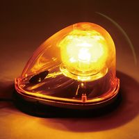 三ツ星貿易 高輝度 LED車載型回転灯 STMBLーLED黄 6300059763 1個（直送品）