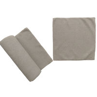 マイクロファイバークロス ロールカット 超吸水 繰り返し使える ふきん 20+2カット入 約22×22cm グレー 1セット（1個×10）