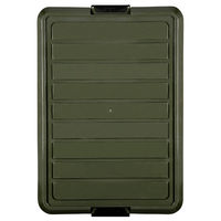 ベストコ コンテナ ボックス 収納 積み重ね L 深型 カーキ Boite MA-4010 1個