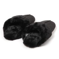 ファースリッパ ブラック 24～26cm LAKOLE/ラコレ