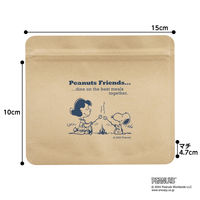 サンナップ チャック付きクラフトバッグ スヌーピー 1袋（4枚入）