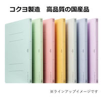 コクヨ アスクル 共同企画 フラットファイル エコノミータイプ B4ヨコ ブルー 1袋（10冊入） オリジナル（わけあり品）