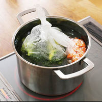 ポリ袋 食品保存袋 L （マチ付・冷凍・冷蔵・湯煎対応） カサカサタイプ 半透明 1箱（150枚入）オリジナルデザイン オリジナル（わけあり品）