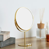 永井興産 3倍鏡付卓上ミラーH LINO（リノ） NK-287GD 1個