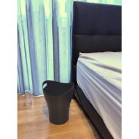 平和工業 くず入れ トラッシュポット 8.0L ダークグレー ゴミ箱 ダストボックス 持ち手付き おしゃれ 8L 1個