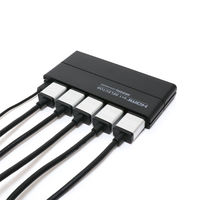 ナカバヤシ HDMIセレクタ 4入力1出力 4K60P対応 リモコン付 HDS-4K06/BK 1個