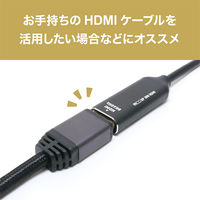 ナカバヤシ DisplayPort-HDMI 変換アダプタ 8K対応 DP-HDA8K1/BK 1個