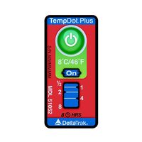 デルタトラックジャパン 温度・時間ラベル TEMPDOT(TM) PLUS 8°C 100枚入 51052 1箱(100枚)（直送品）