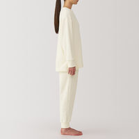 【レディース】無印良品 婦人 なめらかニットフリース 長袖ルームウェアセット 婦人M アイボリー 良品計画